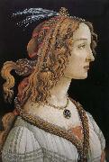 Sandro Botticelli Woman as Spain oil painting artist